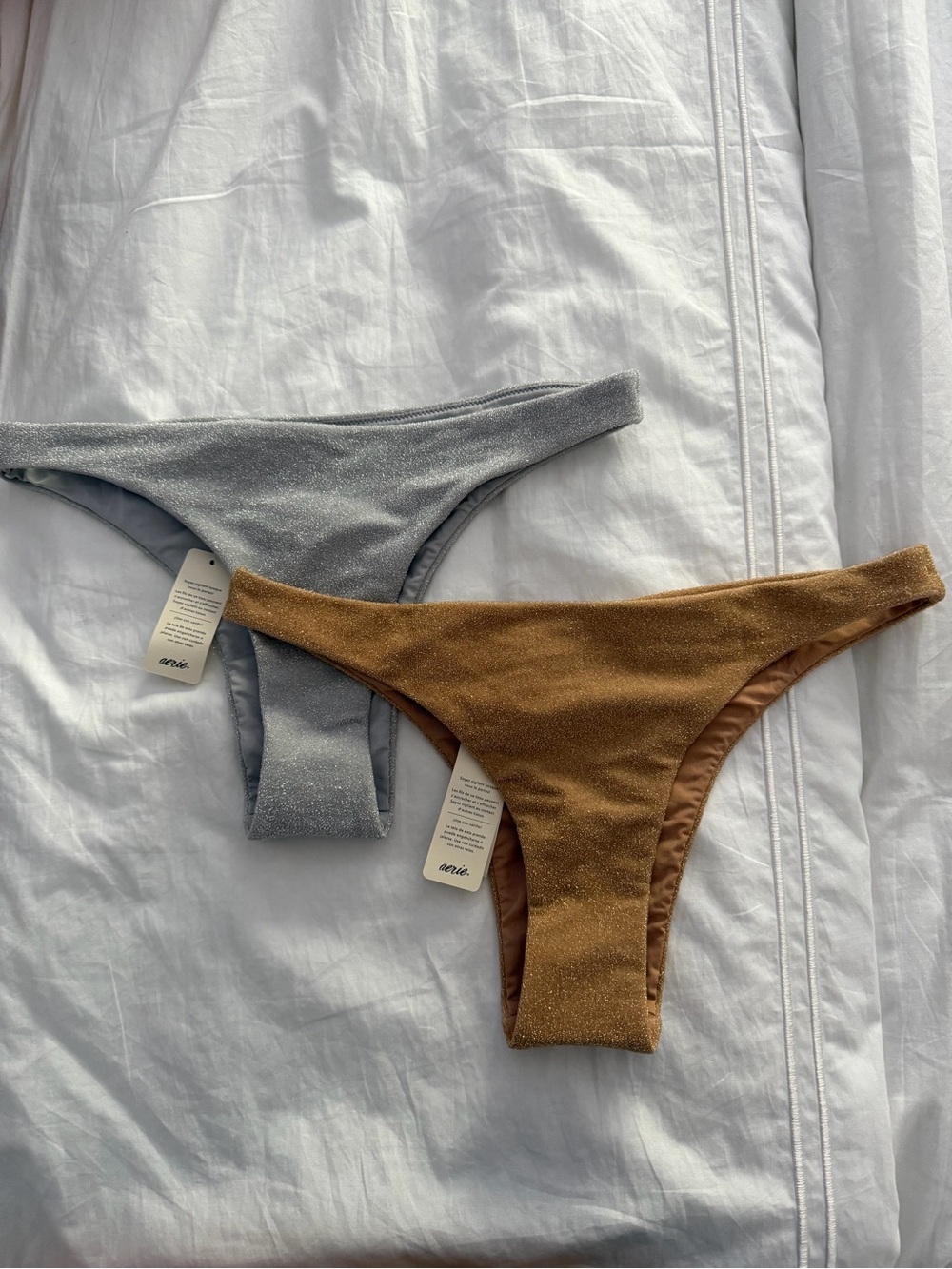 Aerie Shimmery Bikini Bottoms - Set of 2